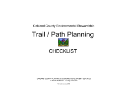 Trail / Path Planning - Oakland County, Michigan