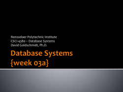 csci4380-week03a - RPI CS - Rensselaer Polytechnic Institute