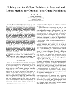 Solving the Art Gallery Problem: A Practical and Robust Method for