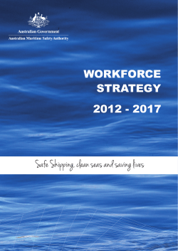 2017 WORKFORCE STRATEGY Safe Shipping, clean seas and
