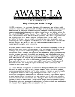 Why a Theory of Social Change - aware-la