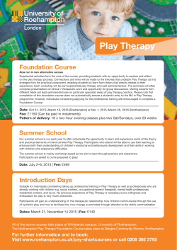 Play Therapy Foundation Course
