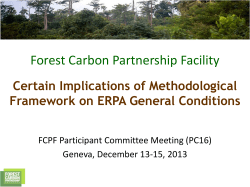 Presentation - The Forest Carbon Partnership Facility
