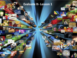 Lesson 1 Evaluate It