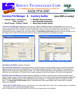 Min / Max Seasonal Reset