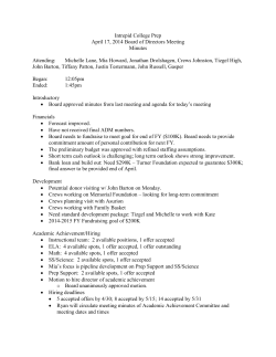 April Minutes - Intrepid College Prep