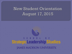 School of Strategic Leadership Studies