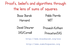 Proofs, beliefs and algorithms through the lens of sums