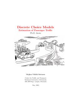 Discrete Choice Models
