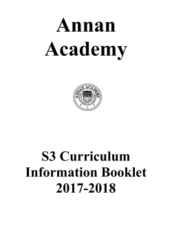 Broad General Education (S1- S3)