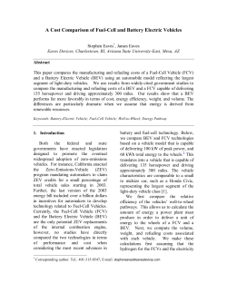 A Cost Comparison of Fuel-Cell and Battery Electric