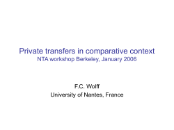 Private transfers in comparative context