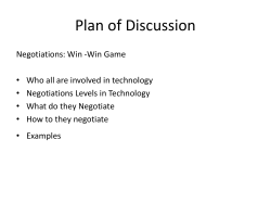 Negotiations of technology transfer