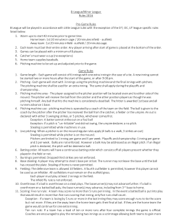B-League/Minor League Rules 2016 Pre