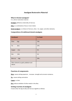 Amalgam Restorative Material