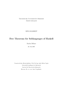 Free Theorems for Sublanguages of Haskell