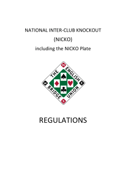 NICKO 2017 onwards - English Bridge Union