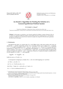 An Iterative Algorithm for Finding the Solution of a General - PMF-a