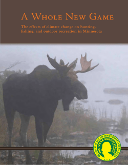 A Whole New Game: The effects of climate change on hunting