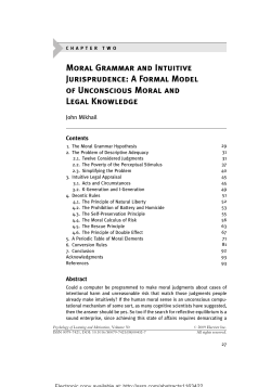 Moral Grammar and Intuitive Jurisprudence: A Formal Model of