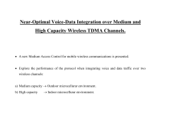 Near-Optimal Voice-Data Integration over Medium and High