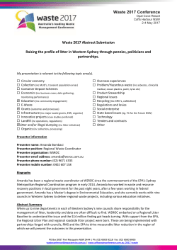 Coffs Harbour Waste 2010 Conference