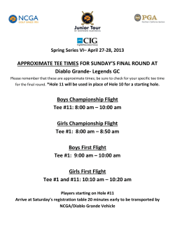 APPROXIMATE TEE TIMES FOR SUNDAY`S FINAL ROUND AT