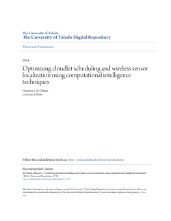 Optimizing cloudlet scheduling and wireless sensor localization