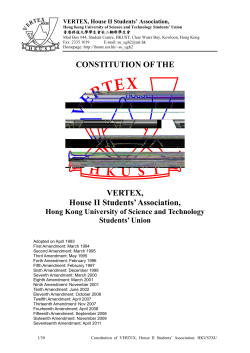 Constitution of VERTEX 10-11 - Personal Homepage