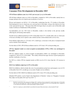 Consumer Price Developments in December 2015