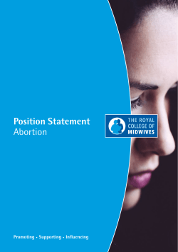 Position Statement Abortion