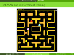 PACMAN and reinforcement learning