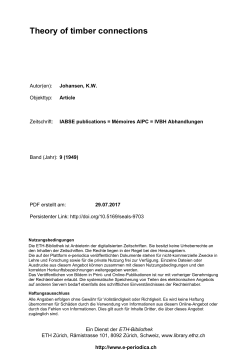 Theory of timber connections - E