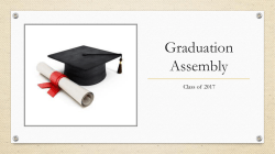 Graduation Assembly 2017