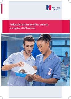 Industrial action by other unions