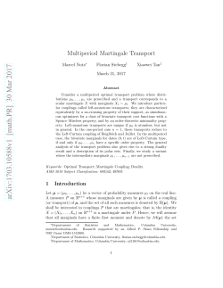Multiperiod Martingale Transport