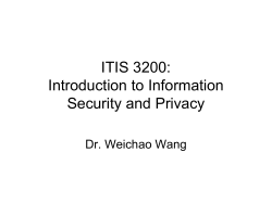 ITIS 3200: Introduction to Information Security