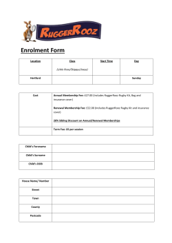 Enrolment Form