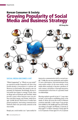 Growing Popularity of Social Media and Business Strategy
