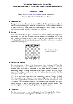 Football Chess - London Chess Conference