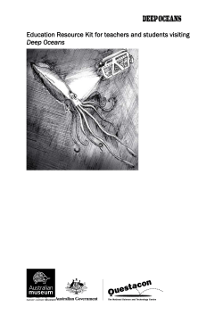 Education Kit for Deep Oceans Exhibition