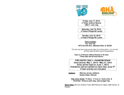 PRE-ENTRY ONLY&mdash;RANDOM DRAW Draw period