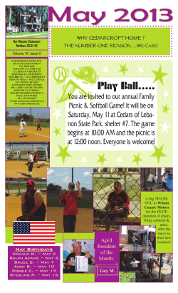 Play Ball&hellip;.. - Cedarcroft Home