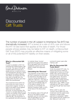 Discounted Gift Trusts