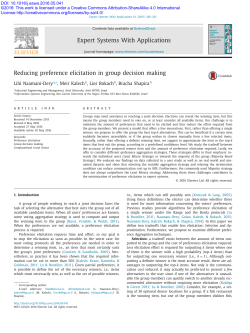 Reducing preference elicitation in group decision making