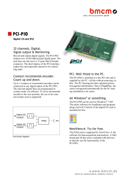 5 Important notes for using the PCI-PIO