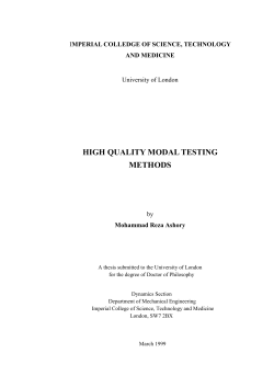 high quality modal testing methods