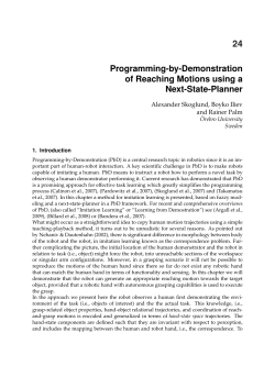 Programming-by-Demonstration of Reaching Motions using a Next