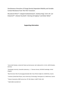 Supporting information third revision