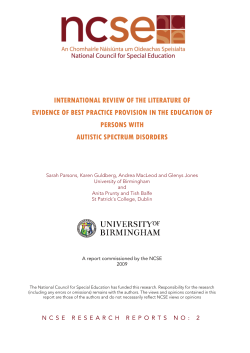 international review of the literature of evidence of best practice